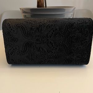 INC International Concepts Box Clutch Velvet-Evening Bag